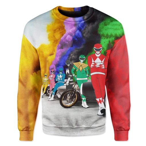 Power Racers Custom T-Shirts Hoodies Apparel MV-DT0402202 3D Custom Fleece Hoodies Long Sleeve S