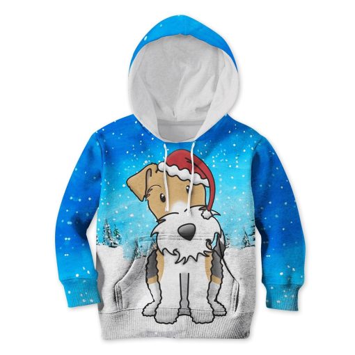PUPPY DOG MERRY CHRISTMAS Kid Custom Hoodies T-shirt Apparel HD-PET110194K kid 3D apparel Kid Hoodie S/6-8