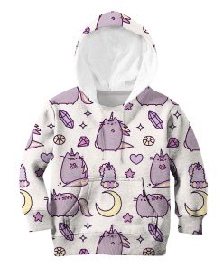 Pusheen Cat Unicorn Custom Hoodies T-shirt Apparel HD-UNI110157K kid 3D apparel Kid Hoodie S/6-8