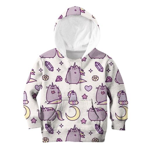 Pusheen Cat Unicorn Custom Hoodies T-shirt Apparel HD-UNI110157K kid 3D apparel Kid Hoodie S/6-8