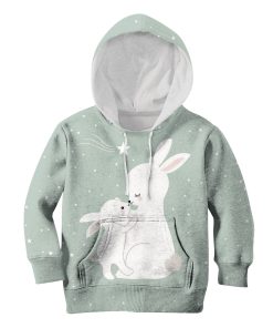 Rabbit Family Custom Hoodies T-shirt Apparel HD-PET110395K kid 3D apparel Kid Hoodie S/6-8
