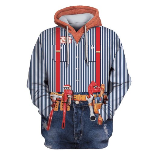 REPAIRER Custom T-shirt - Hoodies Apparel HD-JOB110100 3D Custom Fleece Hoodies Hoodie S