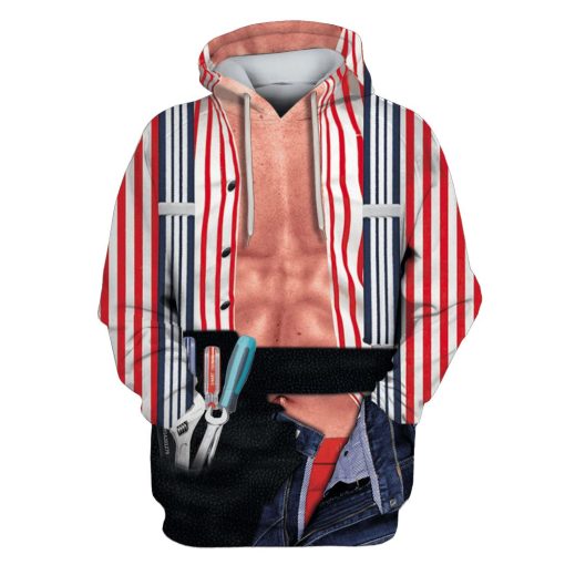 REPAIRER Custom T-shirt - Hoodies Apparel HD-JOB110109 3D Custom Fleece Hoodies Hoodie S