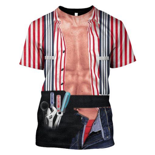 REPAIRER Custom T-shirt - Hoodies Apparel HD-JOB110109 3D Custom Fleece Hoodies T-Shirt S