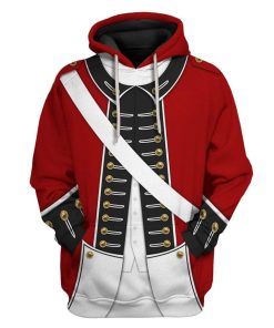 Revolutionary War Uniform Custom T-shirt - Hoodies Apparel H110502 3D Custom Fleece Hoodies Hoodie S