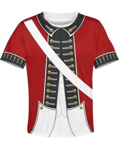 REVOLUTIONARY WAR UNIFORM Kid Custom Hoodies T-shirt Apparel HD-GH110502K kid 3D apparel Kid T-Shirt 3XS/2-3