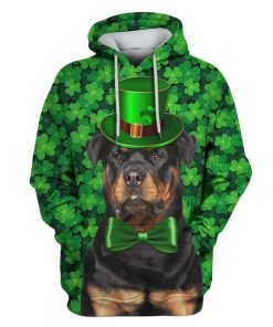 Rottweiler Custom T-shirt - Hoodies Apparel HD-PET110422 3D Custom Fleece Hoodies Hoodie S 