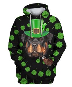 Rottweiler Custom T-shirt - Hoodies Apparel HD-PET110441 3D Custom Fleece Hoodies Hoodie S 