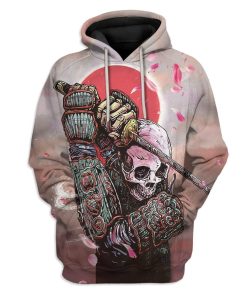 Samurai Ninja Skull Custom T-Shirts Hoodies Apparel JP-TA0502204 3D Custom Fleece Hoodies Hoodie S 