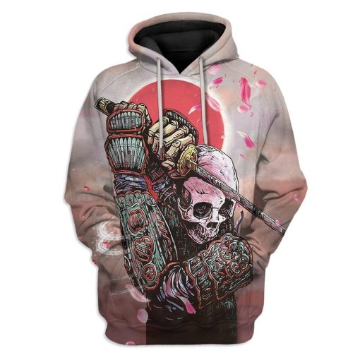 Samurai Ninja Skull Custom T-Shirts Hoodies Apparel JP-TA0502204 3D Custom Fleece Hoodies Hoodie S