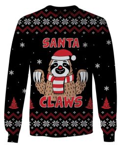 Santa Claws Custom T-shirt - Hoodies Apparel HD-UGL110202 3D Custom Fleece Hoodies Long Sleeve S 