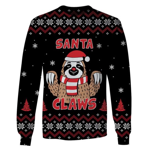 Santa Claws Custom T-shirt - Hoodies Apparel HD-UGL110202 3D Custom Fleece Hoodies Long Sleeve S