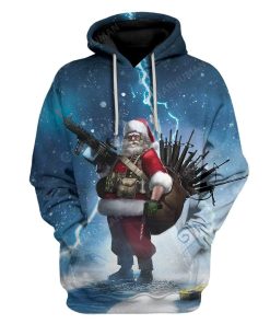 Santa Custom T-shirt - Hoodies Apparel HD-AT12111915 3D Custom Fleece Hoodies Hoodie S 