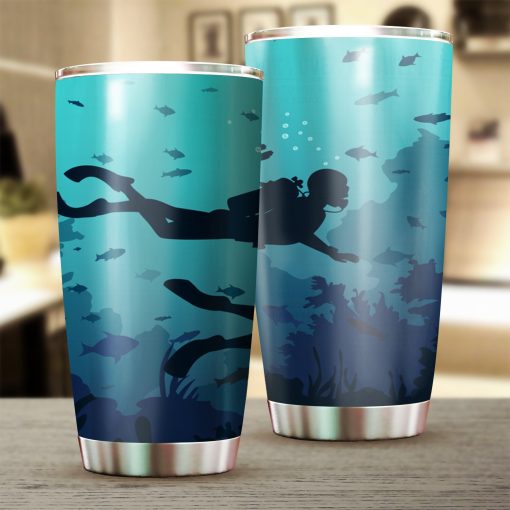Scuba Diving - Tumbler Cup tumbler Tumbler 20 Oz Double-walled Stainless Steel Tumbler