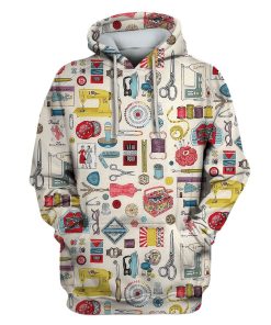 Sewing Tools Custom T-shirt - Hoodies Apparel HD-GH110559 3D Custom Fleece Hoodies Hoodie S 