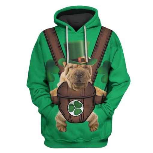 Sharpei Custom T-shirt - Hoodies Apparel HD-GH110661 3D Custom Fleece Hoodies Hoodie S