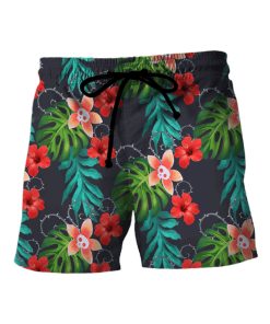 Gearhumans 3D Dracula Hotel Transylvania Hawaii Shorts