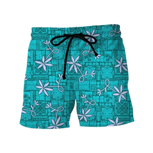 Gearhumans 3D ELV PRL Blue Hawaii Short
