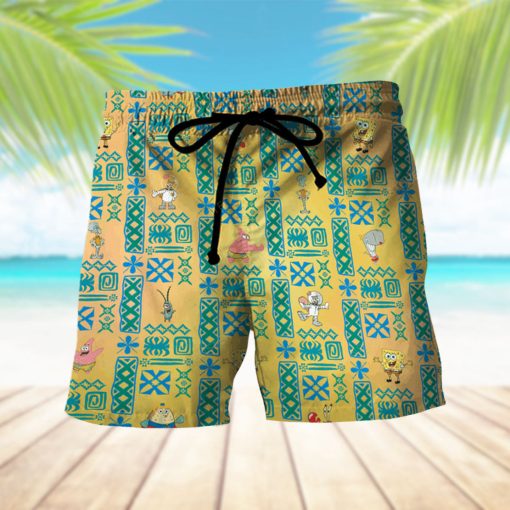 Gearhumans 3D Spongebob Squarepants Hawaii Shorts