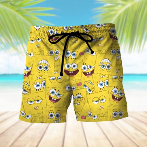 Gearhumans 3D Spongebob Squarepants Hawaii Shorts