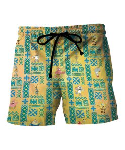 Gearhumans 3D Spongebob Squarepants Hawaii Shorts