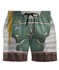 Gearhumans 3D S.W Boba Fett Hawaii Shorts