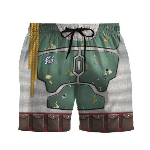 Gearhumans 3D S.W Boba Fett Hawaii Shorts