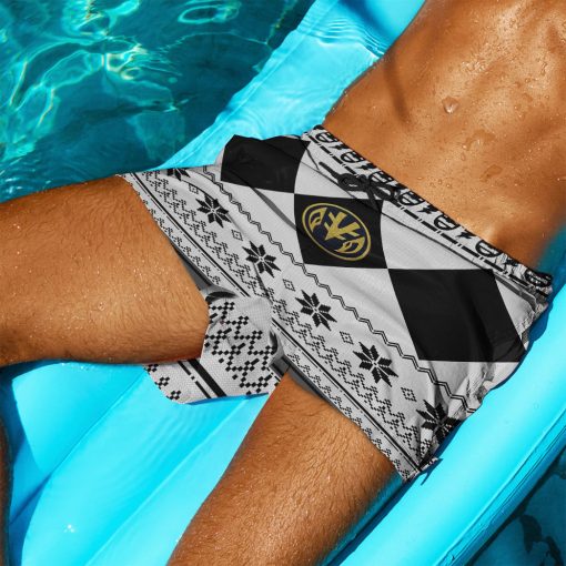 Gearhumans 3D White Power Ranger Hawaii Shorts - Image 3