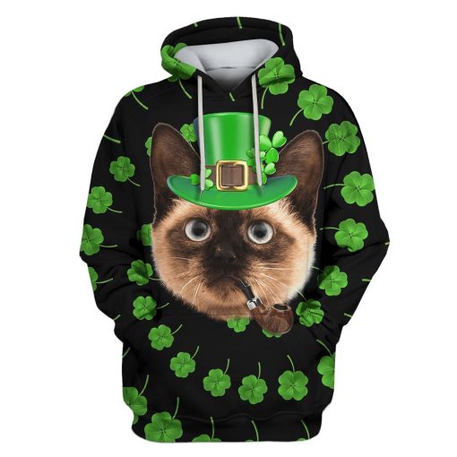 Siamese Custom T-shirt - Hoodies Apparel HD-PET110446 3D Custom Fleece Hoodies Hoodie S