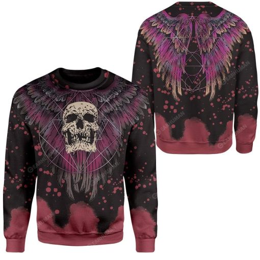 Skull Tattoo T-Shirts Hoodies Apparel BI-QM0412191 3D Custom Fleece Hoodies