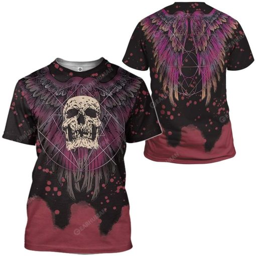 Skull Tattoo T-Shirts Hoodies Apparel BI-QM0412191 3D Custom Fleece Hoodies