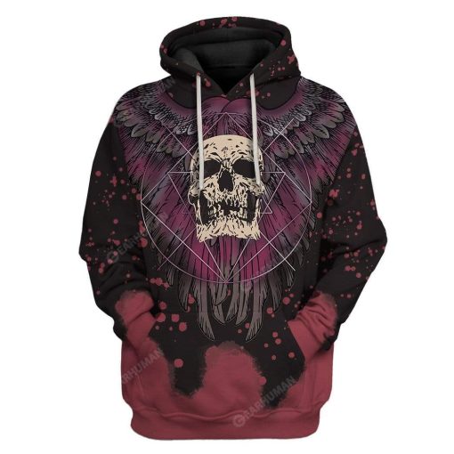 Skull Tattoo T-Shirts Hoodies Apparel BI-QM0412191 3D Custom Fleece Hoodies Hoodie S