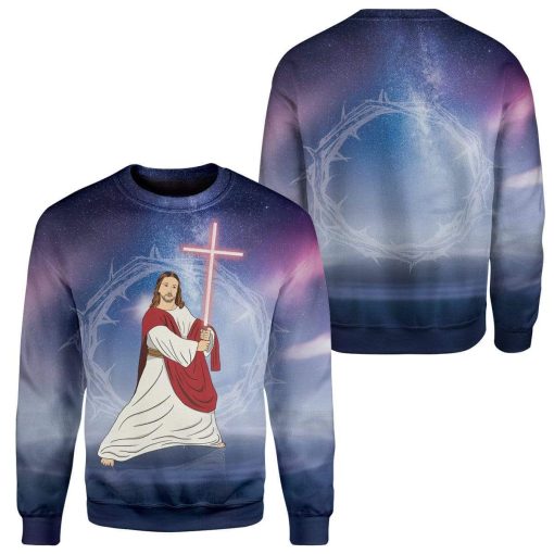 Sky Jesus In Galaxy Custom T-Shirts Hoodies Apparel JE-TA1912194 3D Custom Fleece Hoodies