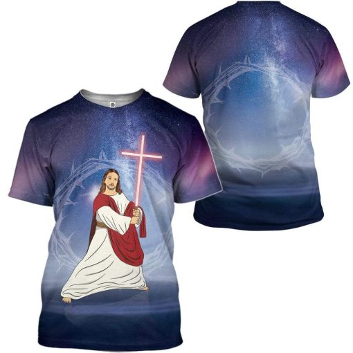 Sky Jesus In Galaxy Custom T-Shirts Hoodies Apparel JE-TA1912194 3D Custom Fleece Hoodies