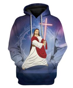 Sky Jesus In Galaxy Custom T-Shirts Hoodies Apparel JE-TA1912194 3D Custom Fleece Hoodies Hoodie S 