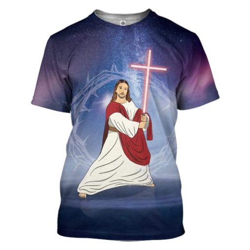 Sky Jesus In Galaxy Custom T-Shirts Hoodies Apparel JE-TA1912194 3D Custom Fleece Hoodies T-Shirt S