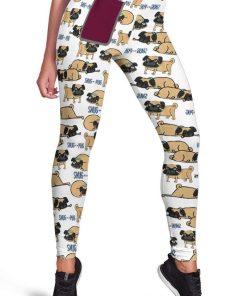 Snug As A Pug Legging Apparel DG-AT1112192 Leggings Leggings S 