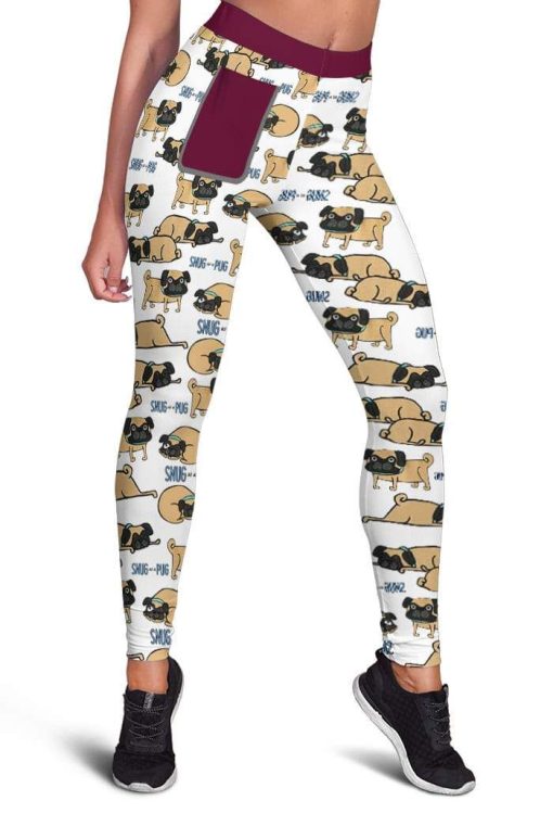 Snug As A Pug Legging Apparel DG-AT1112192 Leggings Leggings S