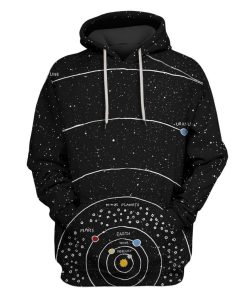 Solar System Custom T-shirt - Hoodies Apparel HD-GH20359 3D Custom Fleece Hoodies Hoodie S 