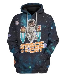 Space Cat Custom T-Shirts Hoodies Apparel CT-AT3112195 3D Custom Fleece Hoodies Hoodie S
