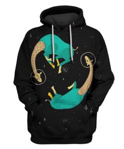 Space Giraffes Custom T-shirt - Hoodies Apparel HD-GH20362 3D Custom Fleece Hoodies Hoodie S 