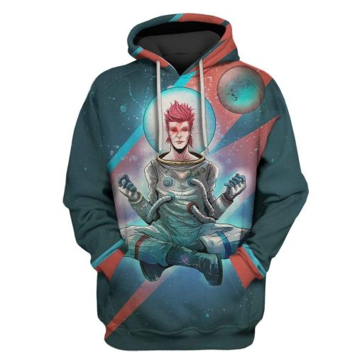 Space Oddity Custom T-shirt - Hoodies Apparel HD-GH20473 3D Custom Fleece Hoodies Hoodie S