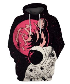 Spaceman Astronaut Plannet Custom T-shirt - Hoodies Apparel GH110241 3D Custom Fleece Hoodies Hoodie S