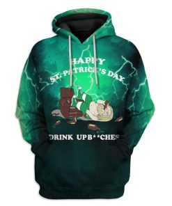 St Patrick Day Avengers Drunk Fat Thor Custom T-Shirts Hoodies Apparel MV-DT0302207 3D Custom Fleece Hoodies Hoodie S 