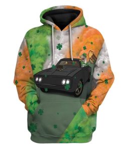St Patrick Fast TRex Custom T-Shirts Hoodies Apparel HD-AT0302202 3D Custom Fleece Hoodies Hoodie S 