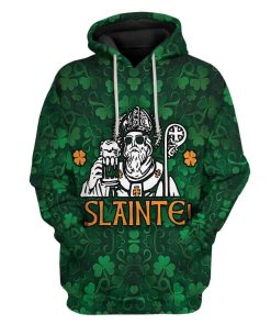St Patrick Slainte Custom T-Shirts Hoodies Apparel HD-AT1601201 3D Custom Fleece Hoodies Hoodie S 