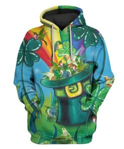 St Patricks Day Funny with Birds Custom T-shirt - Hoodies Apparel HD-GH1106101 3D Custom Fleece Hoodies Hoodie S 