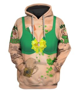 St. Patrick's Day Women Funny Ugly Custom T-Shirts Hoodies Apparel HD-AT3101204 3D Custom Fleece Hoodies Hoodie S 