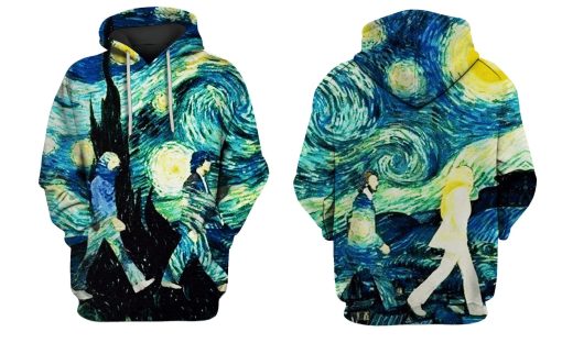 Starry Night Hoodies - T-Shirts Apparel GH110106 3D Custom Fleece Hoodies