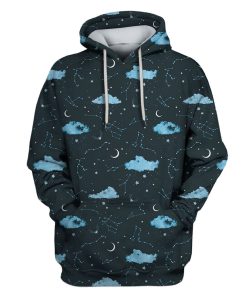 Stars In The Sky Custom T-shirt - Hoodies Apparel HD-GH110557 3D Custom Fleece Hoodies Hoodie S 